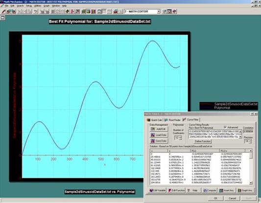 Math Mechanixs Curve Fitting Utility